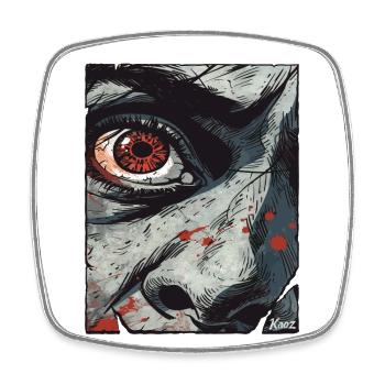 Œil intense dans le style bande dessinée - Magnet carré - blanc - Devant
