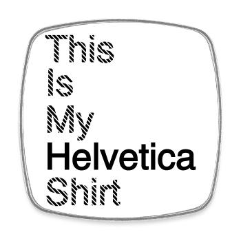 Typografie Shirt Grafikdesign Geschenkindee - Viereckiger Kühlschrankmagnet - Weiß - Vorne