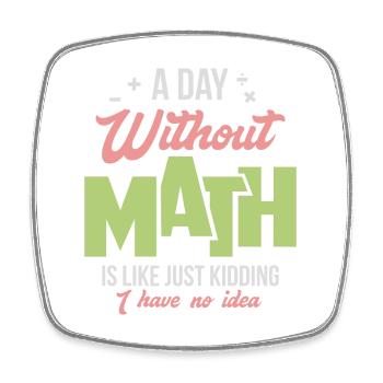 Mathematik - Viereckiger Kühlschrankmagnet - Weiß - Vorne