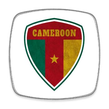 Cameroon Coat of Arms Vintage / Gift Camerun Cameroon - Square fridge magnet - white - Front