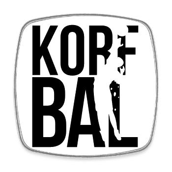 korfbal korfball - Viereckiger Kühlschrankmagnet - Weiß - Vorne
