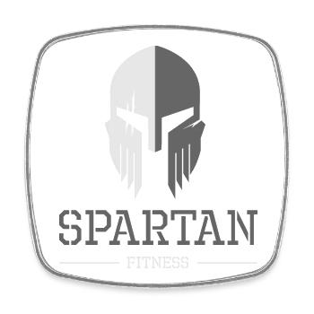 Spartan Fitness Gym Symbol Sport Casque Gladiator - Magnet carré - blanc - Devant