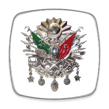 Osmanli Armasi TÜRK DÜNYASI TÜRK TARİHİ VE KÜLTÜR - Square fridge magnet - white - Front