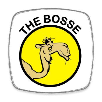 The Bosse I - Magnet carré - blanc - Devant