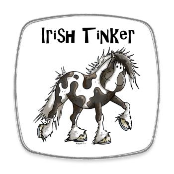 Tracy the Irish Tinker - Square fridge magnet - white - Front