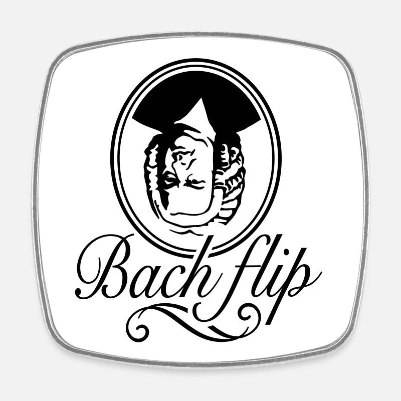 Bach Flip - Magnet carré - blanc