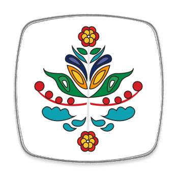 Kurbits en couleur - Magnet carré - blanc - Devant