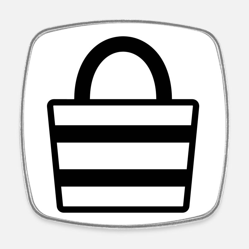 Sac à provisions - Magnet carré - blanc