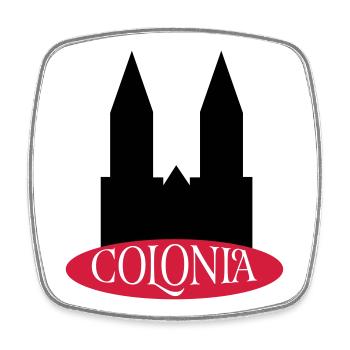 Cologne - Square fridge magnet - white - Front