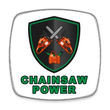 Chainsaw Power Coat of Arms - Fuel combi can - Square fridge magnet - white - Front
