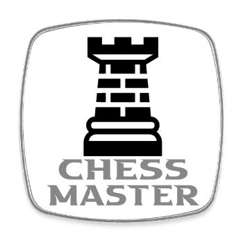 Schach - Viereckiger Kühlschrankmagnet - Weiß - Vorne