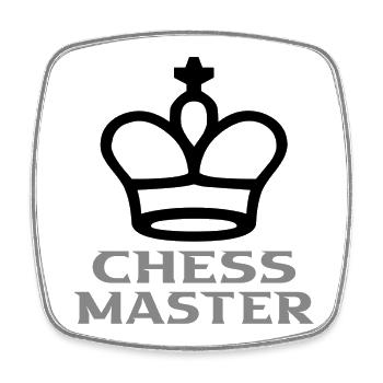 Échecs - Magnet carré - blanc - Devant