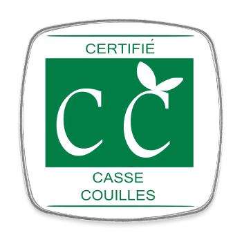 certifié casse couilles - Magnet carré - blanc - Devant