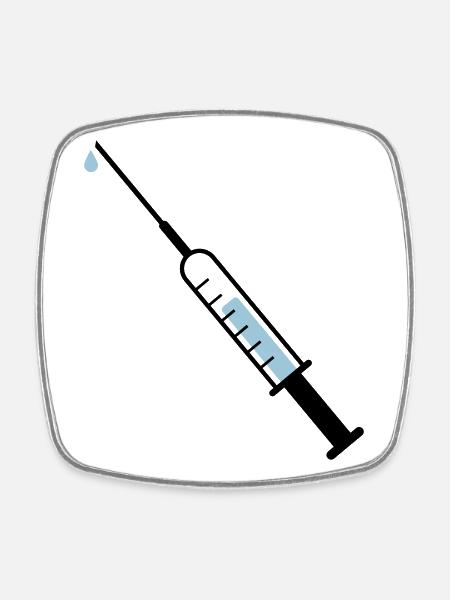 Médicament - Magnet carré - blanc