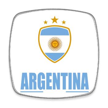 Argentina Sports - Square fridge magnet - white - Front