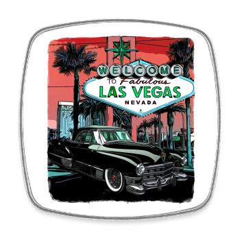 Las Vegas - Square fridge magnet - white - Front