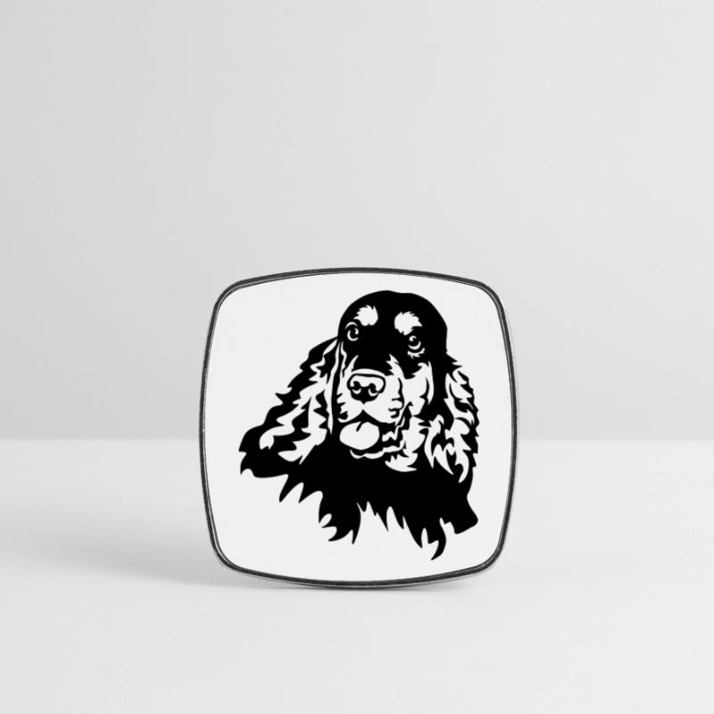 Cocker Spaniel Head Square fridge magnet