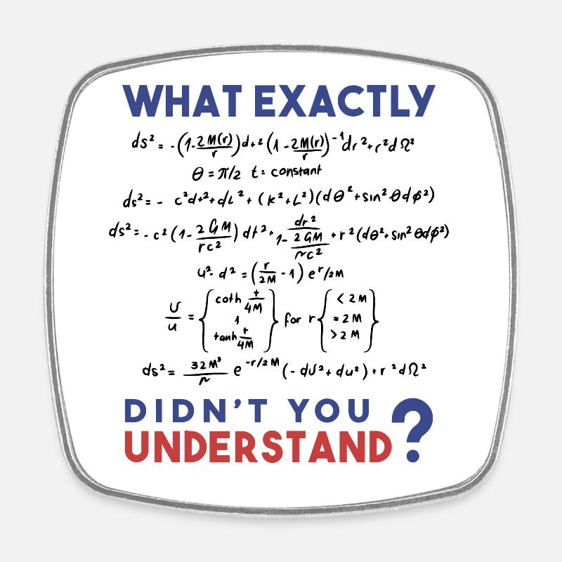 Blague de formule de physique - Magnet carré - blanc