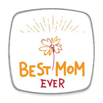 Meilleure maman de tous les temps | fête des mères | Vectorgraphique - Magnet carré - blanc - Devant