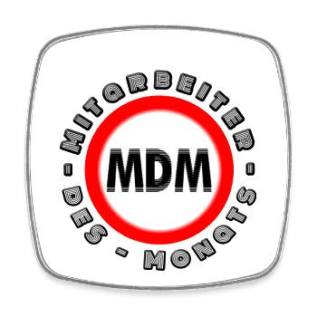 Auszeichnung & Anerkennung Mitarbeiter des Monats - Viereckiger Kühlschrankmagnet - Weiß - Vorne