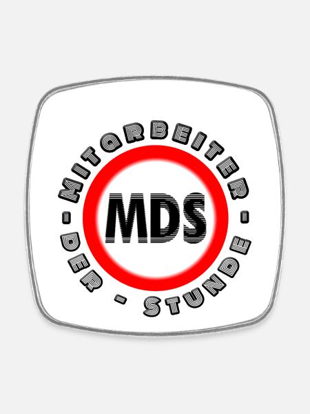 Employee of the Hour Employee of the Month MDS - Square fridge magnet - white