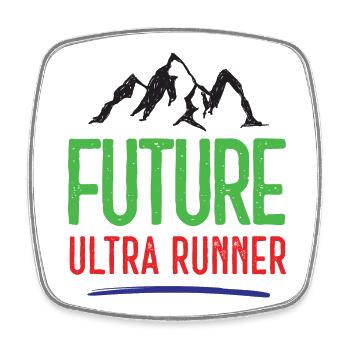 Futur Ultra Runner - Magnet carré - blanc - Devant
