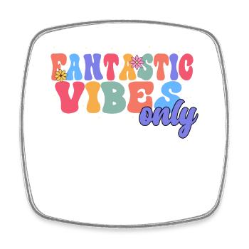 Fantastic Vibes Nur Florist Botanical Flower - Viereckiger Kühlschrankmagnet - Weiß - Vorne