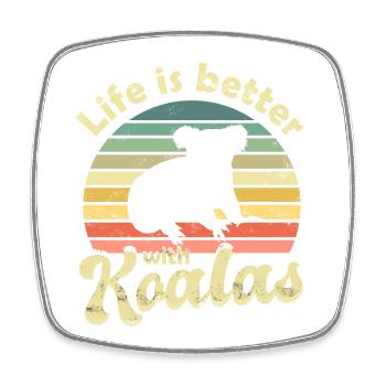 Koala Koala Bear - Square fridge magnet - white - Front