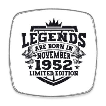 Légende Novembre 1952 70e anniversaire Cadeau Fun - Magnet carré - blanc - Devant