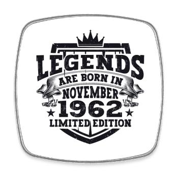 Légende Novembre 1962 60e anniversaire Cadeau Fun - Magnet carré - blanc - Devant