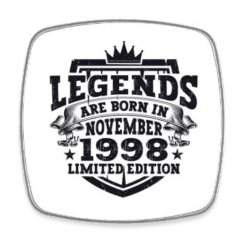 Légende Novembre 1998 24e anniversaire Cadeau Fun - Magnet carré - blanc - Devant