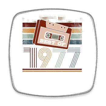 Best Of 1977 | Geburtstag Shirt | Geburtstag - Viereckiger Kühlschrankmagnet - Weiß - Vorne