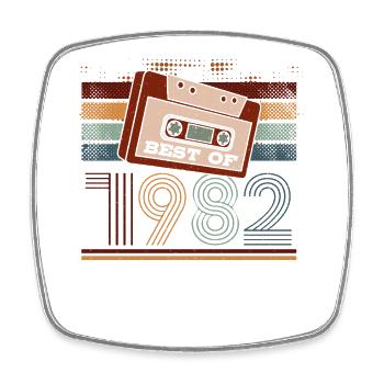 Best Of 1982 | Geburtstag Shirt | Geburtstag - Viereckiger Kühlschrankmagnet - Weiß - Vorne