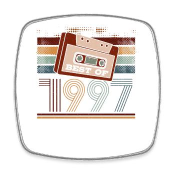 Best Of 1997 | Chemise d’anniversaire | Anniversaire - Magnet carré - blanc - Devant