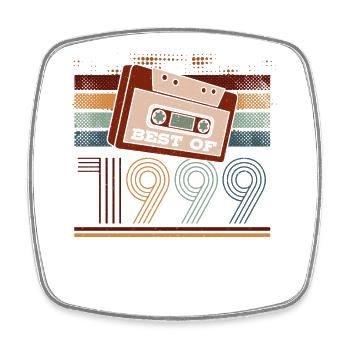 Best Of 1999 | Geburtstag Shirt | Geburtstag - Viereckiger Kühlschrankmagnet - Weiß - Vorne