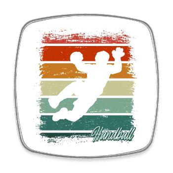 Handball Handball Player - Square fridge magnet - white - Front