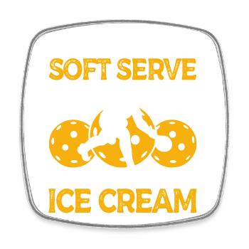 Not allowed in nice class 25 GB - Square fridge magnet - white - Front