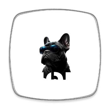 Best Model Dog Mom - Square fridge magnet - white - Front