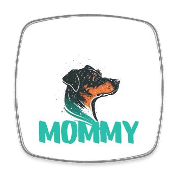 Dog Mommy Attitude Puppies - Square fridge magnet - white - Front