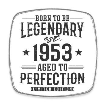 Legendary since 1953 - Square fridge magnet - white - Front