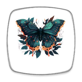 Butterfly Nature - Square fridge magnet - white - Front