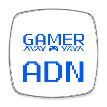Je Suis Né Gamer ADN - Square fridge magnet - white - Front