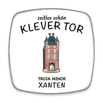 Xanten, Klever Tor,, Deutschland - Viereckiger Kühlschrankmagnet - Weiß - Vorne