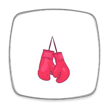 I'd Hit That Punching Handschuhe Combat Sports - Viereckiger Kühlschrankmagnet - Weiß - Vorne