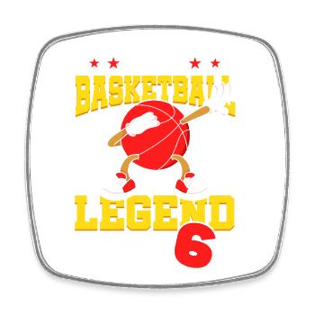 Diese Basketball-legende Ist Jetzt 6 Sport Kind - Viereckiger Kühlschrankmagnet - Weiß - Vorne