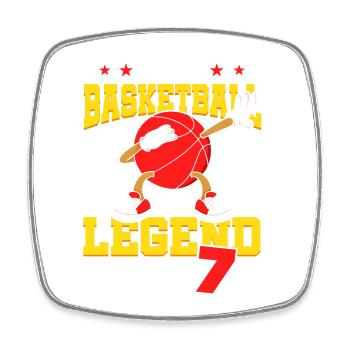 Diese Basketball-legende Ist Jetzt 7 Sports Kid - Viereckiger Kühlschrankmagnet - Weiß - Vorne