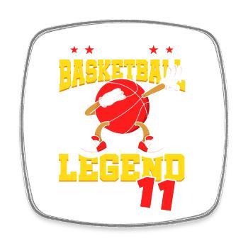 Diese Basketball-legende Ist Jetzt 11 Sports Kid - Viereckiger Kühlschrankmagnet - Weiß - Vorne