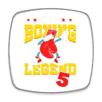 Diese Box-legende Ist Jetzt 5 Sport Kind 5. - Viereckiger Kühlschrankmagnet - Weiß - Vorne