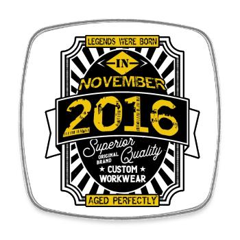 2016 NOVEMBER - Magnet carré - blanc - Devant