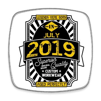 2019 JULY - Magnet carré - blanc - Devant